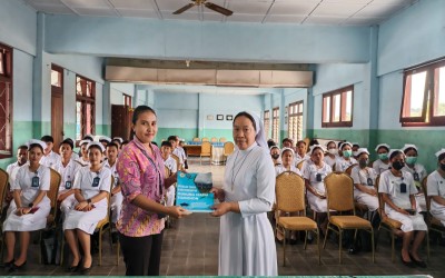 Penerimaan PKK Mahasiswa D3 Keperawatan di Rumah Sakit Gunung Maria Tomohon