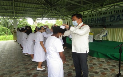 Capping Day & Penyematan Atribut Mahasiswa T.A. 2021/2022 STIKES Gunung Maria Tomohon